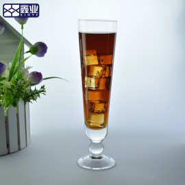 供应休闲吧玻璃果汁杯 简约透明奶昔杯冷饮杯KTV酒吧鸡尾酒杯定制