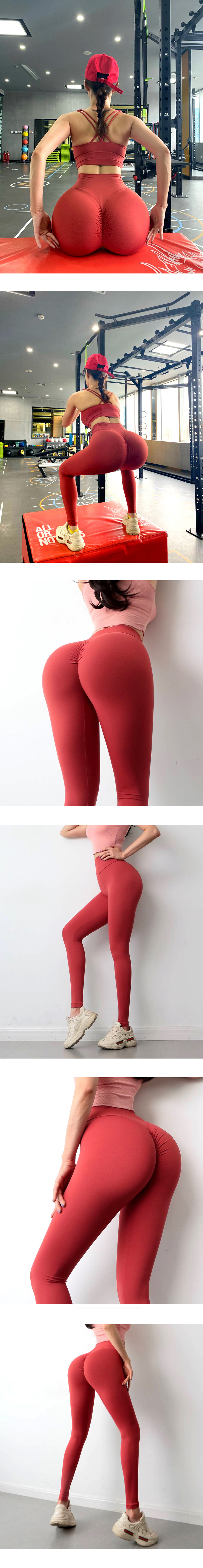 pantalones de fitness de cintura alta de doble cara NSMYY55827