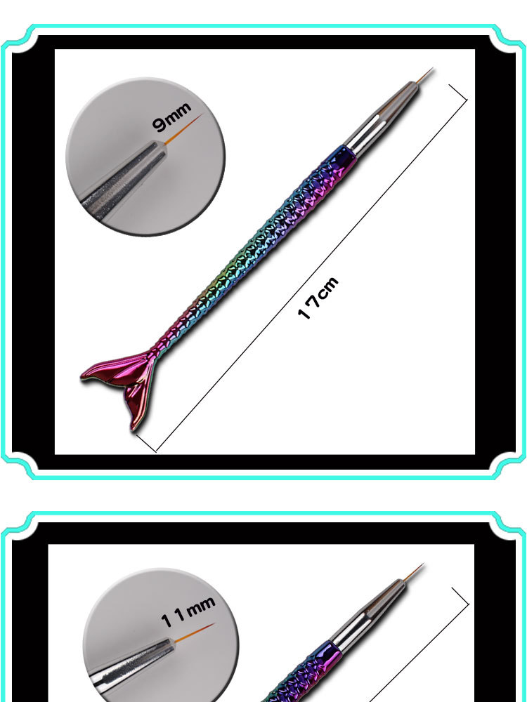 美人鱼渐变幻彩杆极细拉线