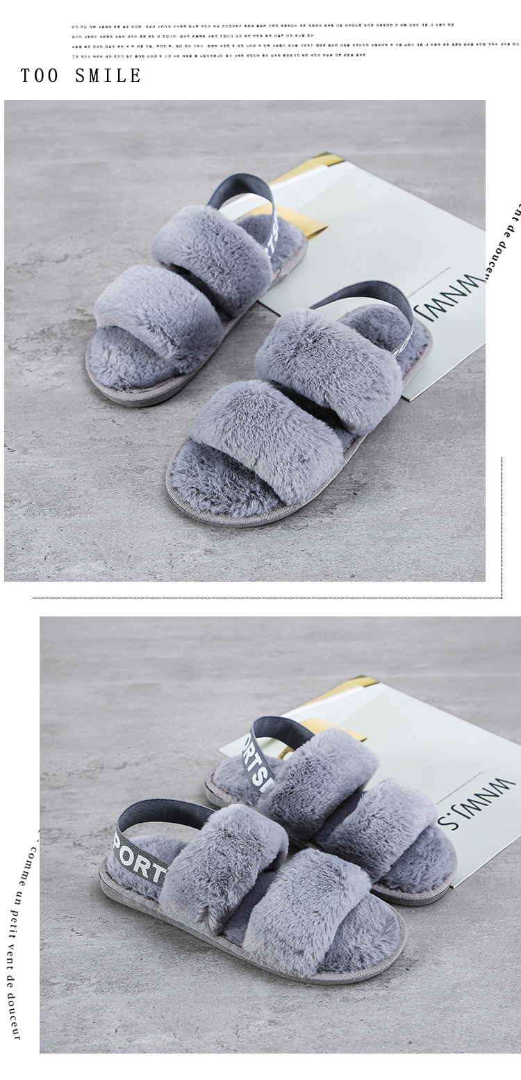 new fashion plush slippers  NSPE11149