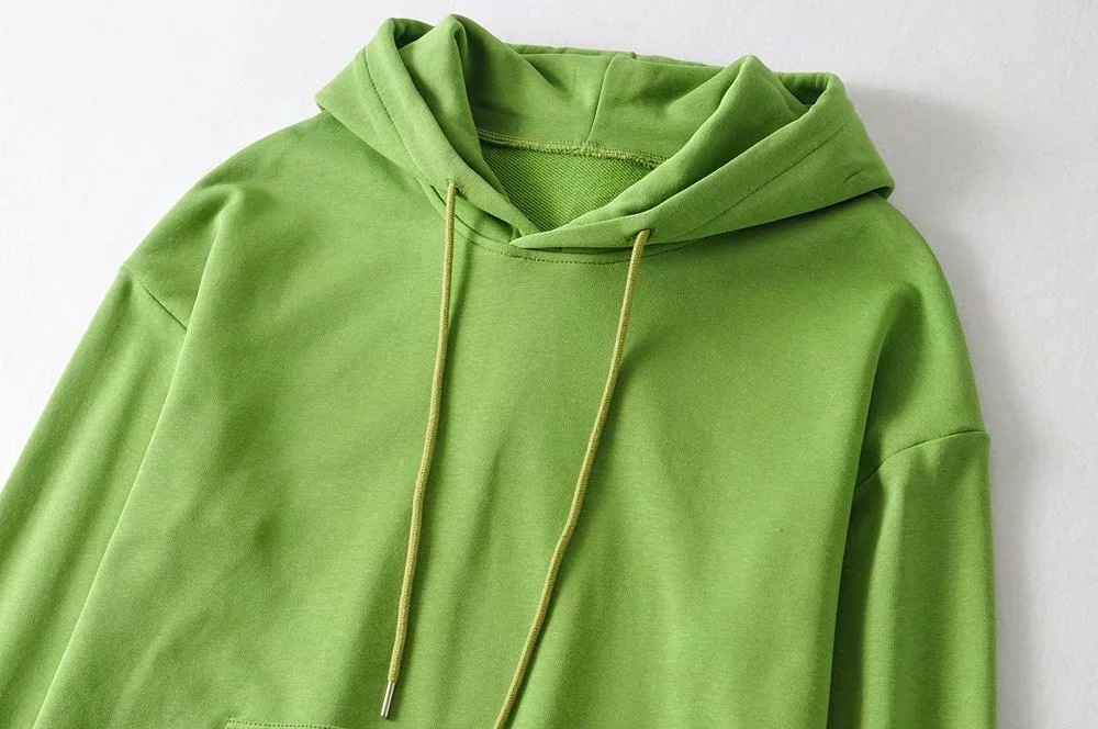 drawstring hoodie autumn and winter new four-color loose hooded sweatshirt NSHS29411