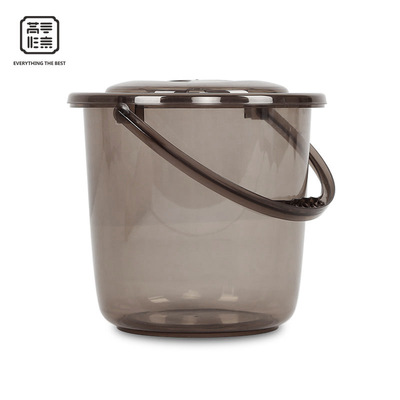 家用塑料水桶 加厚桶手提洗车储水透明桶拖把 桶带盖子厂家直供|ms