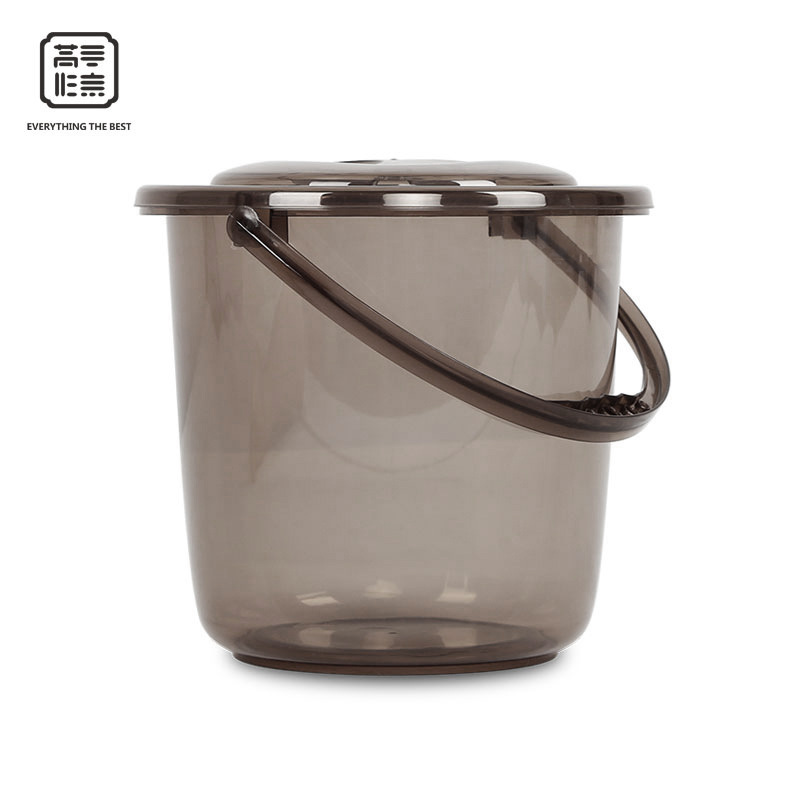 家用塑料水桶 加厚桶手提洗车储水透明桶拖把 桶带盖子厂家直供|ms