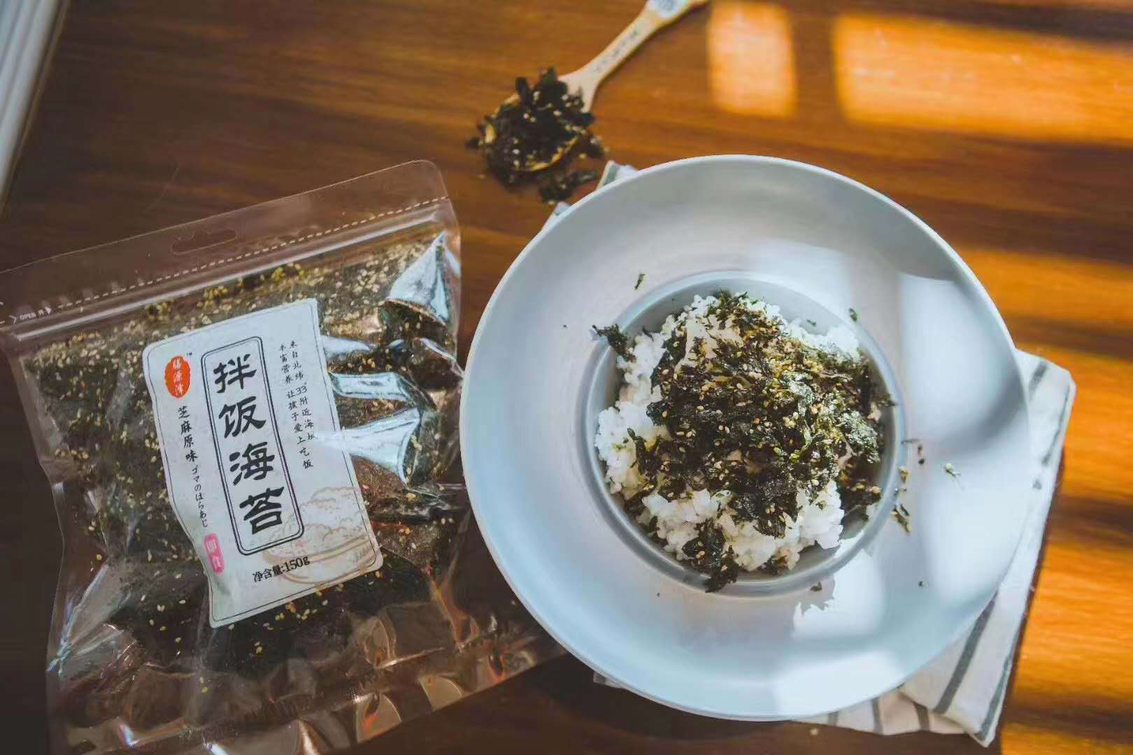 膳源泽即食芝麻炒海苔碎150g炸拌海苔碎儿童拌饭海苔零食紫菜饭团|ru