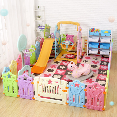 宝宝游戏围栏室内爬行垫家用儿童栅栏安全围挡学步婴儿防护栏玩具|ms