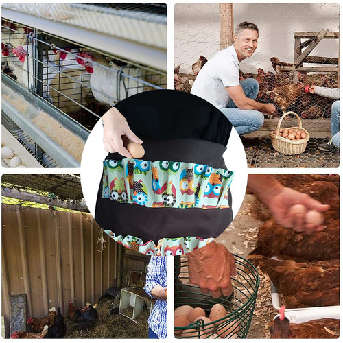Cross-border new product manufacturer direct supply chicken, duck and goose egg collection apron, egg collection multi-pocket egg collection bag