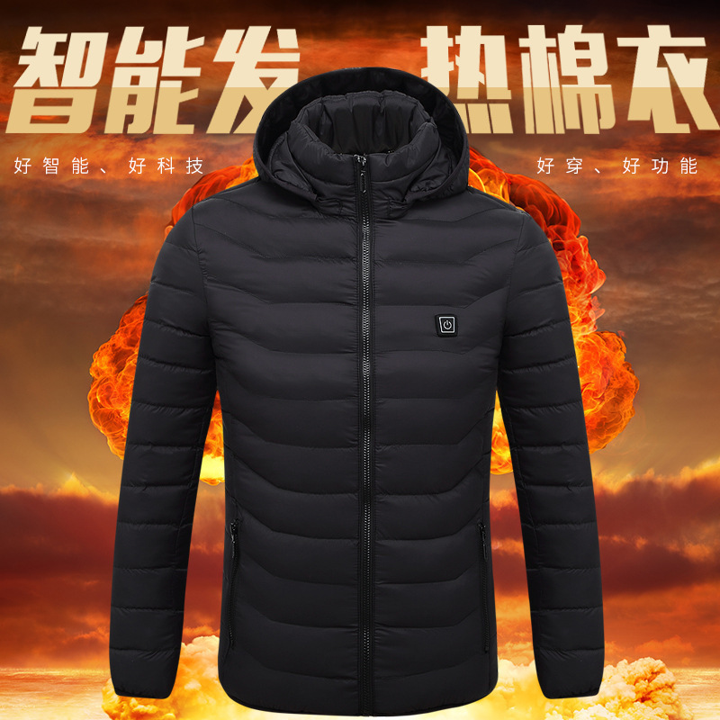 Intelligent heating cotton-padded jacket men's heating cotton-padded jacket autumn and winter middle-aged and old dad cotton-padded jacket coat thick wholesale generation hair Intelligent heating cotton-padded jacket men's heating cotton-padded jacket autumn and winter middle-aged and old dad cotton-padded jacket coat thick wholesale generation hair