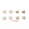 Multicoloured metal hair accessory, earrings, wholesale