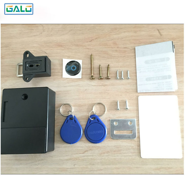 GALO智能电子隐藏橱柜锁无孔简易安装家具储物柜衣柜鞋柜抽屉门锁