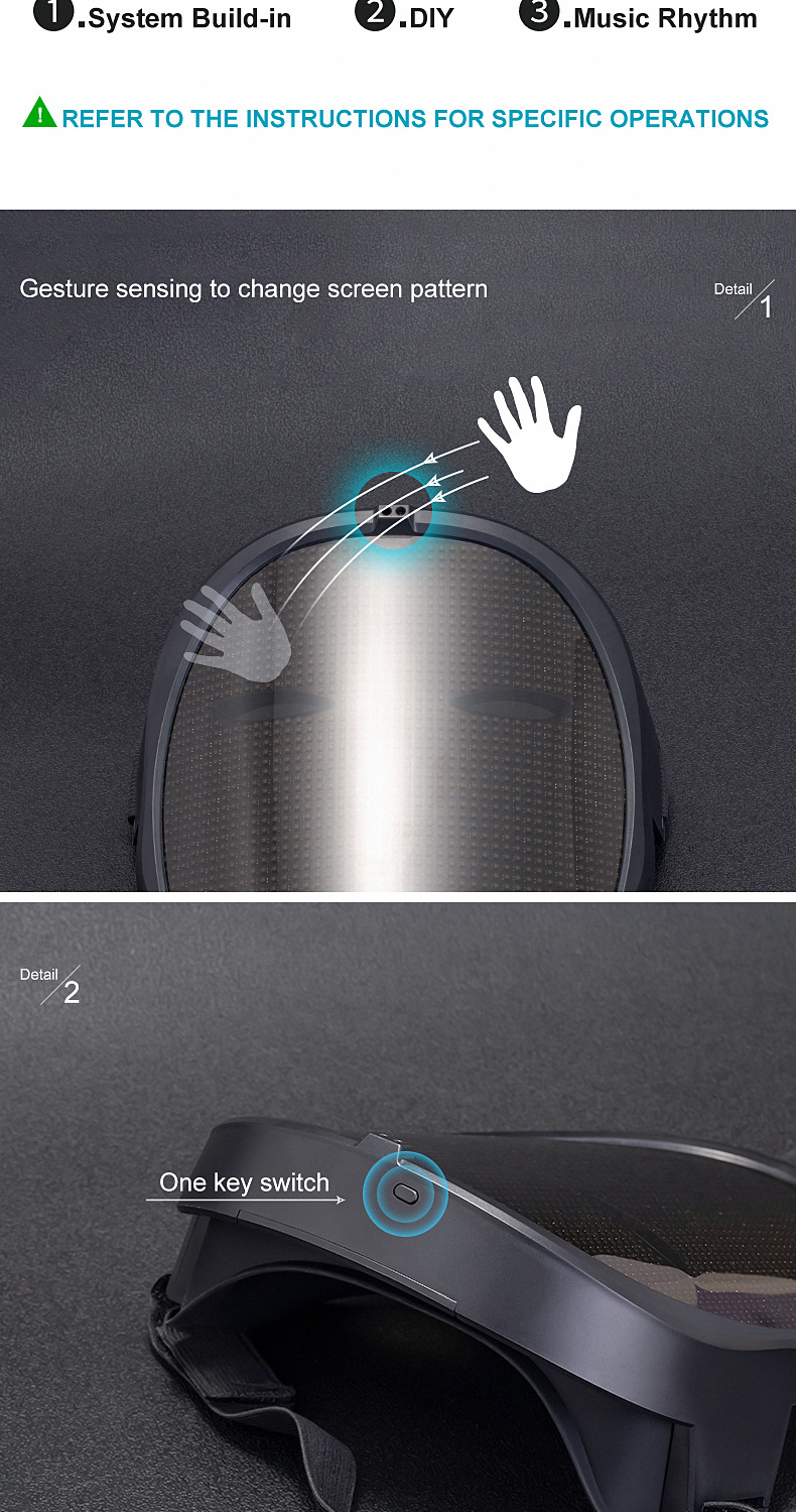 LED Light-Up Mask Image 5