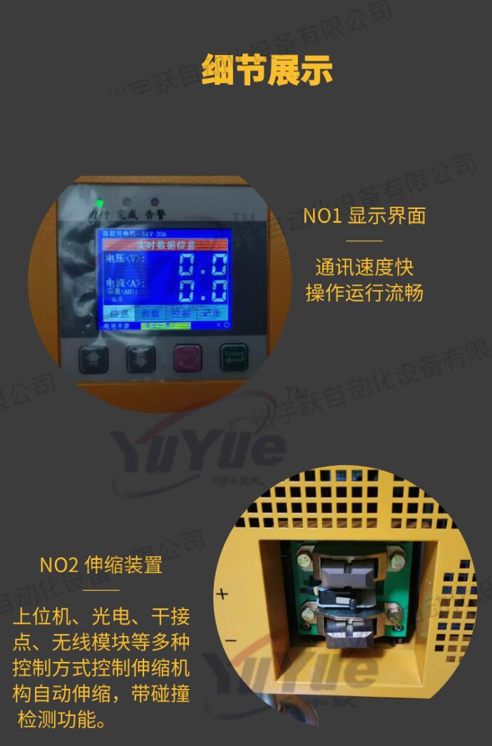 60A四极带通讯充电刷、 AGV充电刷充电刷板刷块充电机充电站厂家