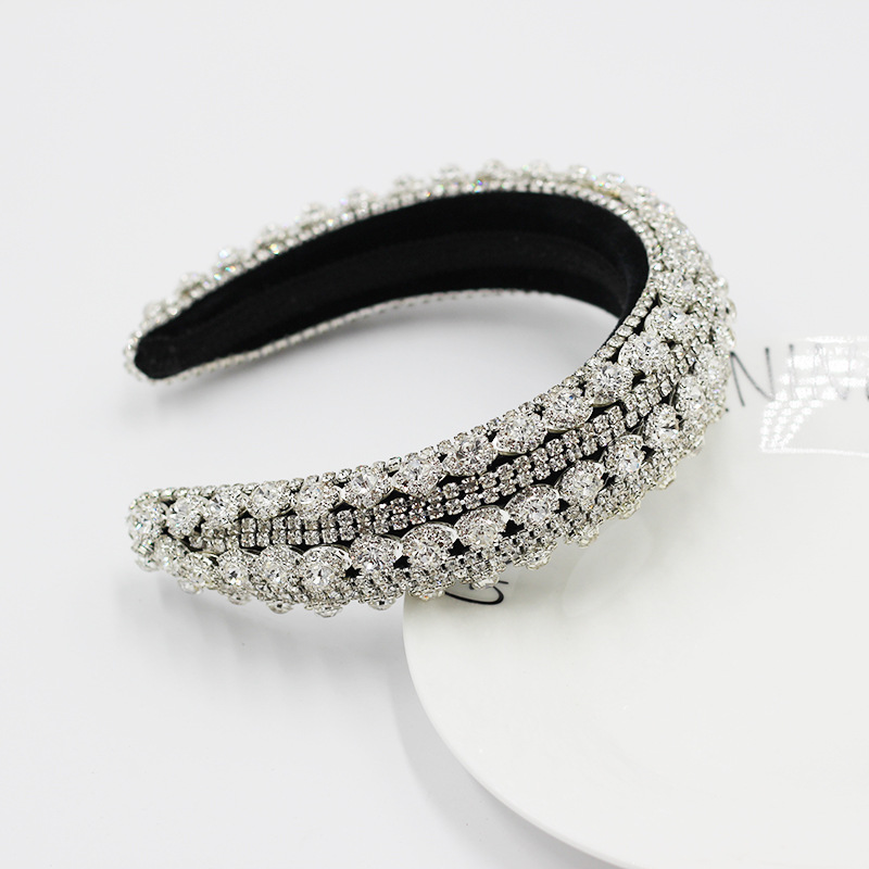 Baroque Luxury Heavy Industry Exaggerated Color Rhinestone Headband display picture 8