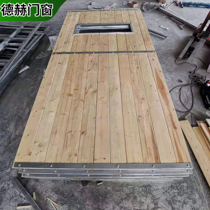 济南厂家批发大门工业平开门车间保温平移钢木电动工业门防盗门-阿里巴巴
