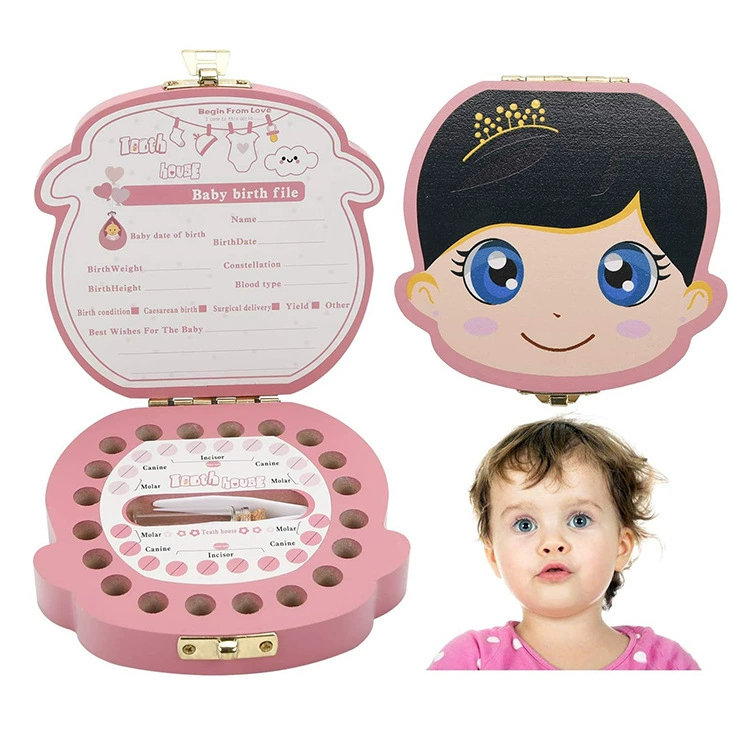 Мемориальная коробка для детских зубов для мальчиков и девочек коробка для детских зубов детская коробка для сбора зубов памятная коробка для хранения для замены детских зубов