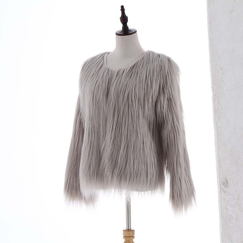 Women's imitation fur coat imitation fur coat_voghion.com