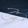 Brand bracelet, small design zirconium heart shaped, accessory, Japanese and Korean, diamond encrusted, simple and elegant design