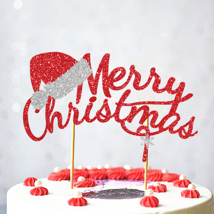 Christmas Letter Paper Party Cake Decorating Supplies 1 Piece display picture 3