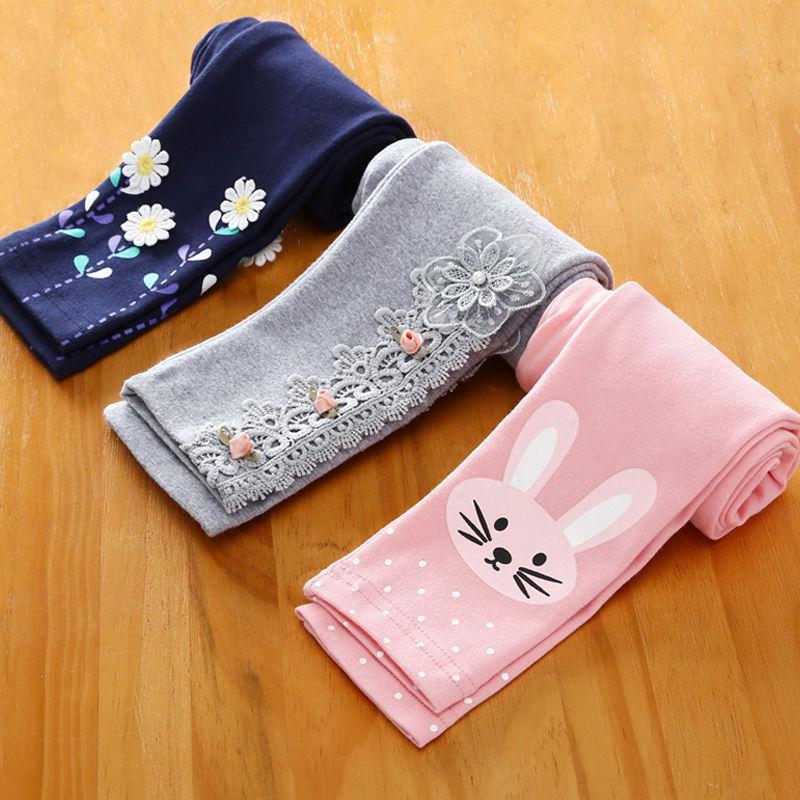 2021 new pattern girl Leggings Spring and autumn payment girl trousers princess Versatile Self cultivation Outer wear pants Children's clothing wholesale