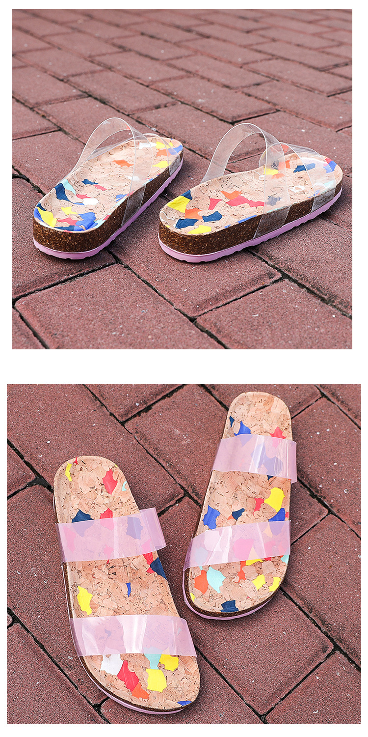 transparent fashionable comfortable slippers  NSPE34989