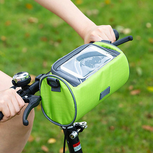 Outdoor cycling bag, touch screen visual navigation, mobile phone bag, bicycle bag, bicycle handlebar bag, headband bag, cylindrical storage bag
