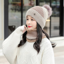帽子女冬季韩版百搭青年学生毛线帽加厚保暖护耳骑车帽可爱针织帽