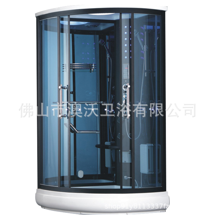 Aowo vapor Hotel ducha partición baño casa integrada con vidrio cerrado en forma de abanico baño ducha