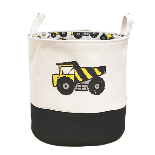 Factory Supply Cross-border One-time Delivery Ins Card Truck Fabric Oval Storage Basket Storage Basket Copyright Protection