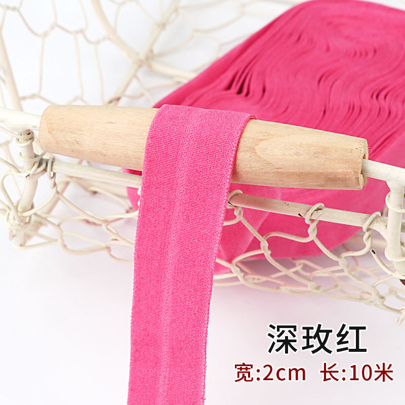 Tira de borde elástico de algodón accesorios de tela tira de borde de ropa de bebé cinta ropa interior banda elástica correa de tela plegable