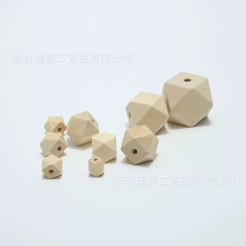 手工diy饰品配件禾木 荷木八角木珠菱形异形串珠木珠散珠