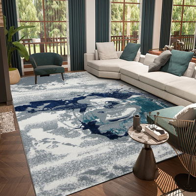 轻奢家居卧室床边毯设计师定制地毯现代样板间别墅会所客厅茶几毯|ru