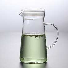 高硼硅玻璃月牙带过滤一体冷水壶家用凉水壶大容量绿茶壶煮泡茶壶