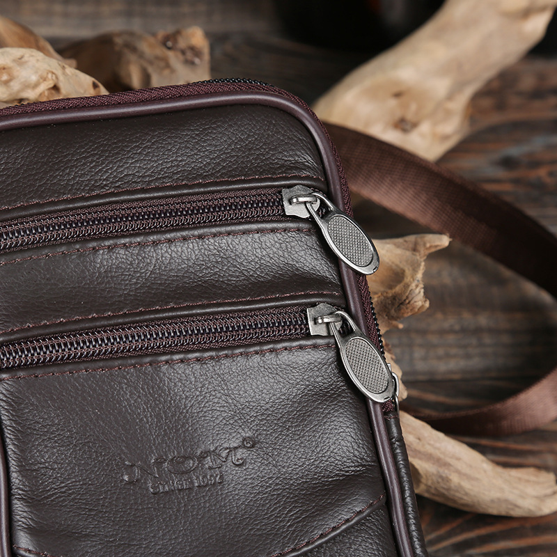 Manufacturers Selling Four-Layer Men's Large Backpack Multi-Functional Shoulder Bag Business Oblique Span Portable Office Mobile Phone Bag details Picture