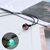 Double-sided glossy accessory, starry sky solar-powered, necklace, European style