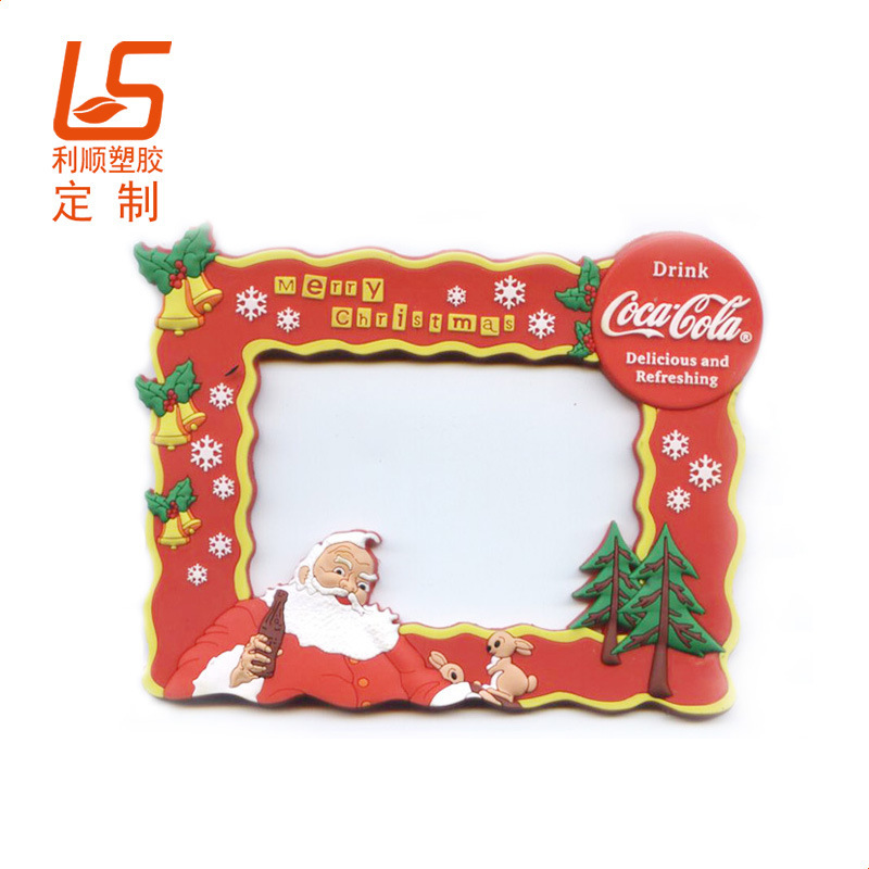 Custom PVC soft glue cartoon photo frame scenic spot 3D stereo soft glue photo frame scenic spot 3D stereo silicone photo frame