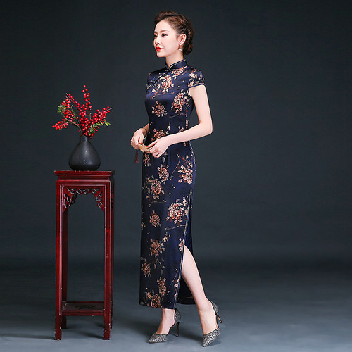 Chinese Dress Qipao for women Real dress female season silkworm cheongsam