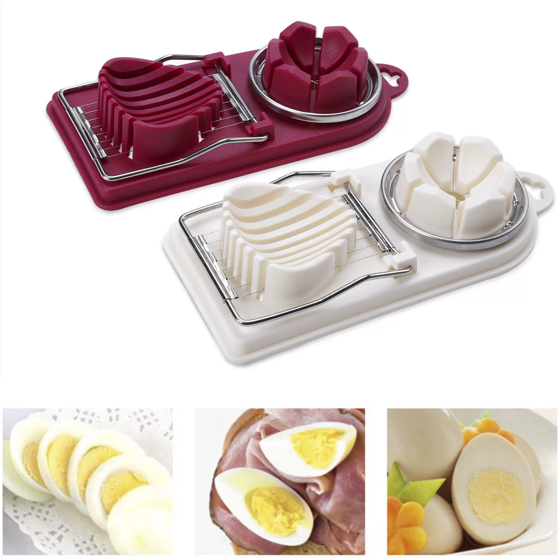 В наличии Японская многофункциональная нарезка для яиц из нержавеющей стали Сплиттер для кусочков яиц Fancy Split Cut Яйцо Songhua