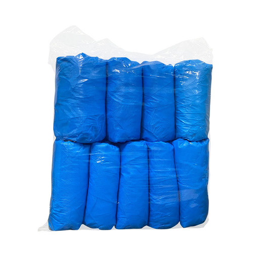 Factory direct sales disposable shoe covers thickened CPE plastic shoe covers 100 pieces packed 4g 3 2g dustproof, waterproof and anti-slip