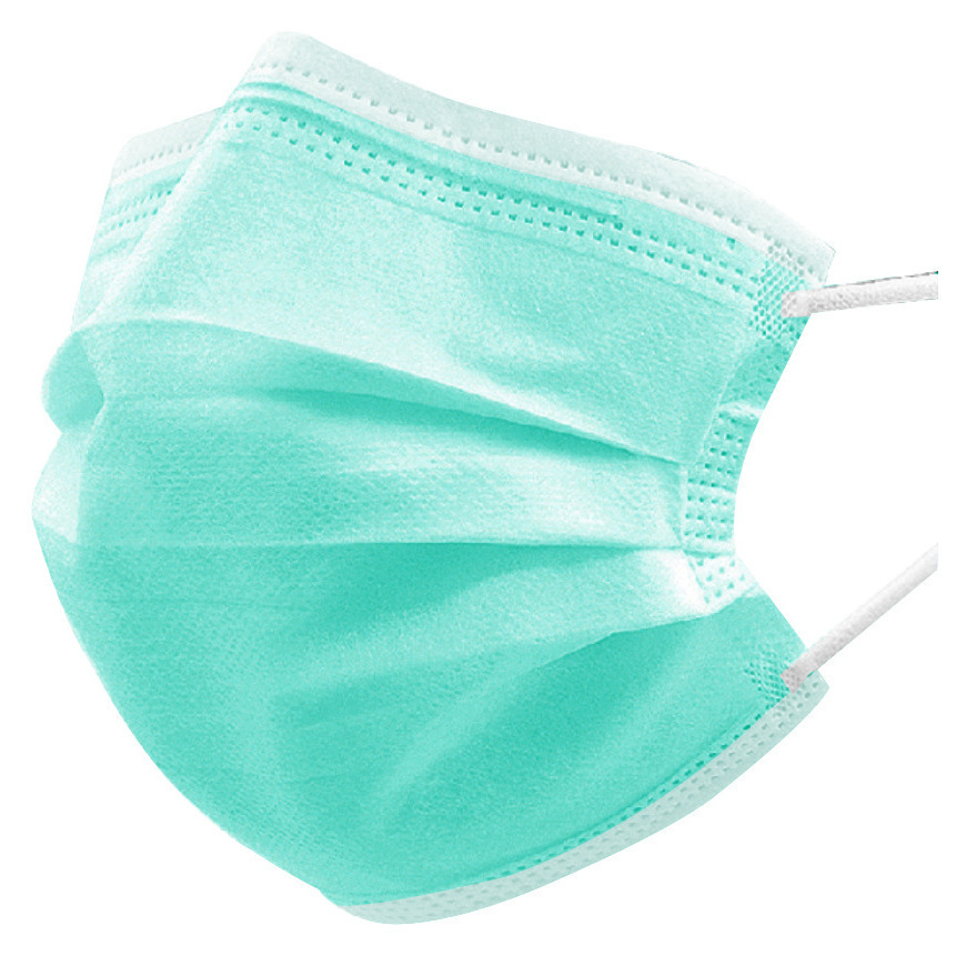 disposable green Mask Anti-fog and haze Dust three layers Adult student currency Mask ventilation handsome Mask