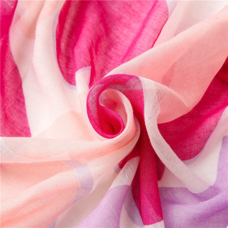 Hot Selling Pink Peach Heart Scarf Long Sunscreen Shawl display picture 6