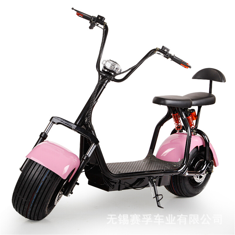 Harley electric car two-seater Harley electric motorcycle city scooter mini two-wheeled wide tire battery car