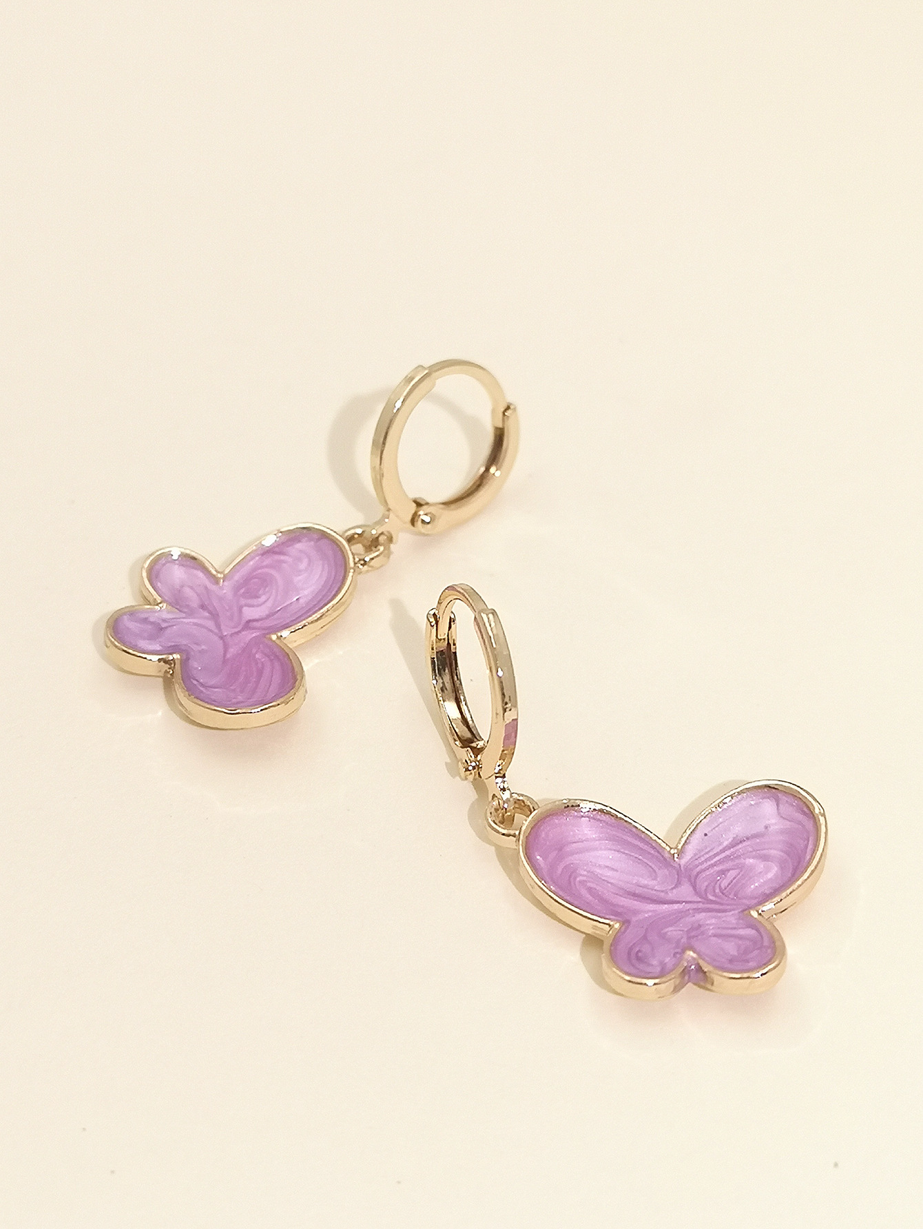 Fashion Butterfly Earrings Korean Temperament Elegant Butterfly Fresh Simple Earrings Wholesale display picture 14