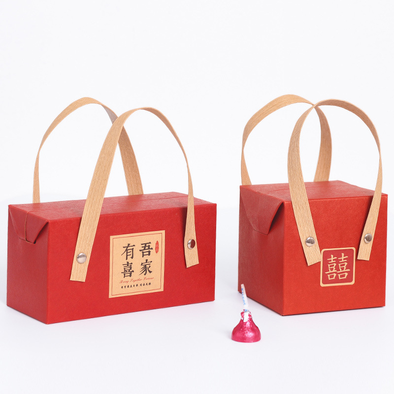 中国风结婚喜糖盒手提创意满月回礼喜糖礼盒装网红新款婚庆用品