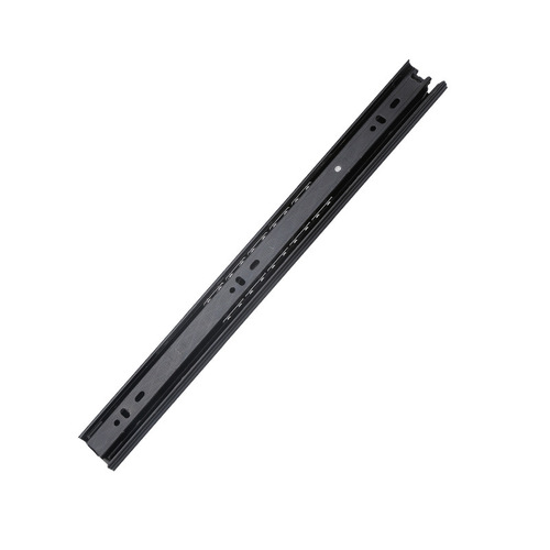 Three-fold ball bearing slide rail, 40mm wide, 35mm wide, office desk drawer furniture hardware ball track, three-section silent slide rail
