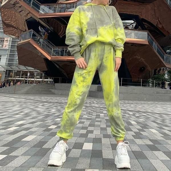 2020 Spring and Summer European and American New Style Home Wear Casual Wear Two-piece Set Women's Long-sleeved Trousers Home Suit Two-piece Set