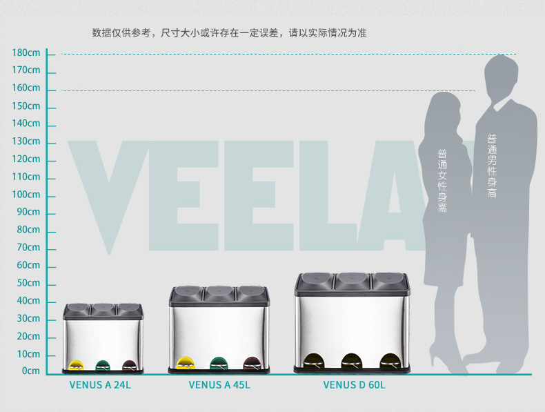 家用 商用 厨房 酒店 室内 户外 脚踏 垃圾桶