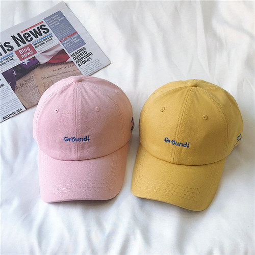 ins lavender hat women's summer Korean version men's letter embroidery street baseball cap college style sun protection peaked cap