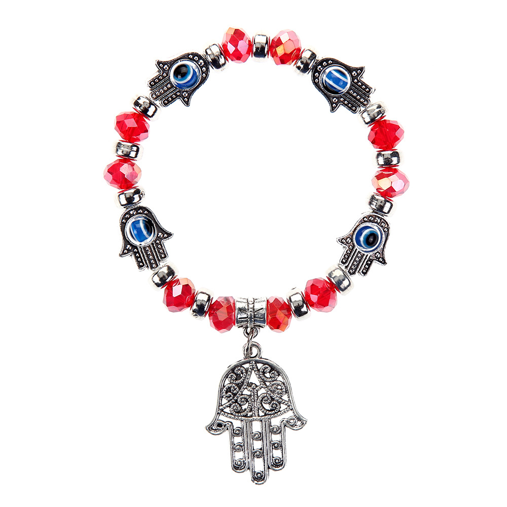 1 Piece Quantity Fashion Palm Alloy Glass Plating Unisex Bracelets 1 Piece