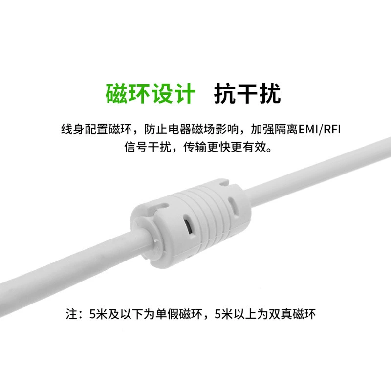 Прямые продажи завода кабеля 3+4 VGA длиной 5 метров 15-пиновый 15-пиновый ТВ монитора, кабель для проектора