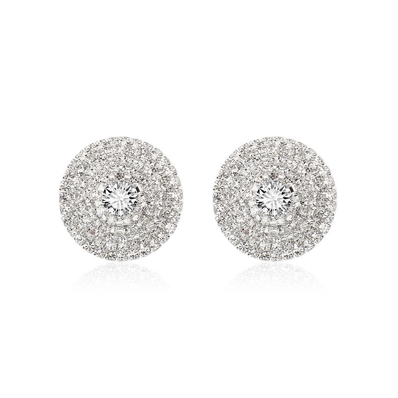 12g Weight Earrings, Ear Studs Classification Women'S Gender INS Style Style Gold, Silver Color Fashion Earrings For Women Enquisite Micro-studded Earrings Light Niche Earrings For Women Wholesale Nihaojewelry 8