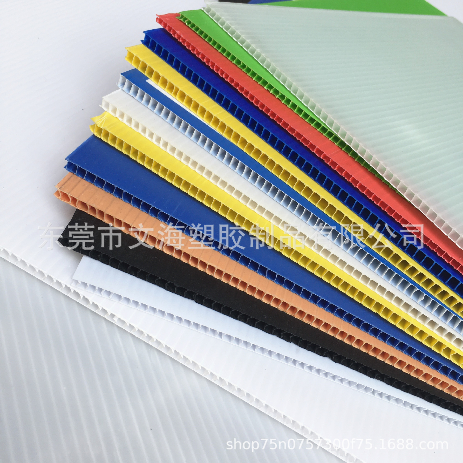 东莞供应 防水静电塑料中空板 pp导电万通板 UV丝印中空板展示架